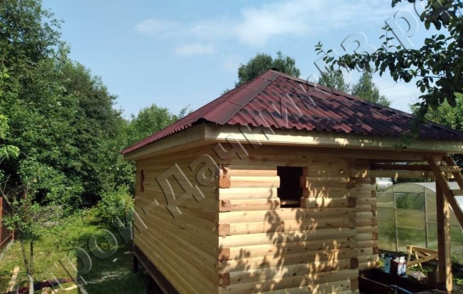 3 Брусовая баня Б-21 6×4, 24 м², Город Москва, Новосходненское шоссе (22)